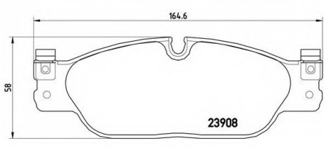 Тормозные колодки дисковые Brembo P36021