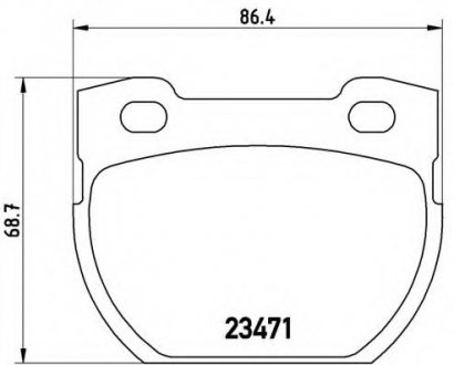 Тормозные колодки дисковые Brembo P44007