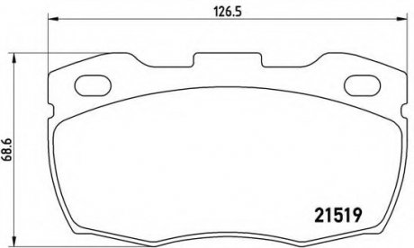 Тормозные колодки дисковые Brembo P44015