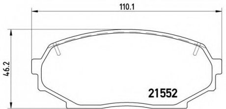 Тормозные колодки дисковые Brembo P49017