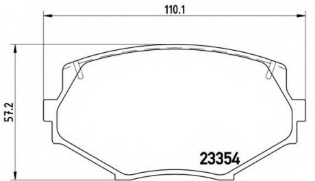 Тормозные колодки дисковые Brembo P49020