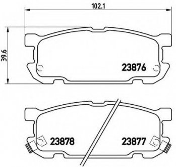 Тормозные колодки дисковые Brembo P49030