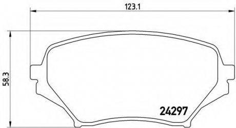 Тормозные колодки дисковые Brembo P49043