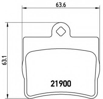Тормозные колодки дисковые Brembo P50024