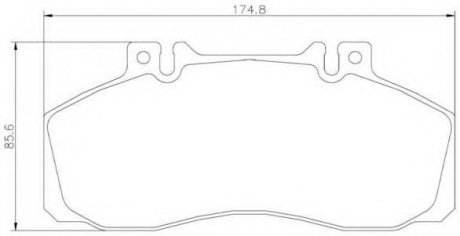 Гальмівні колодки дискові P50 065 Brembo P50065