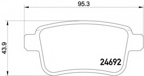 Гальмівні колодки дискові P 50 107 Brembo P50107