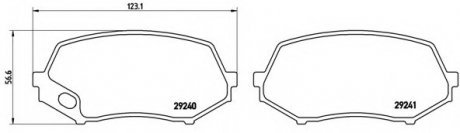 Гальмівні колодки дискові P54 044 Brembo P54044