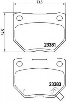 Тормозные колодки дисковые Brembo P56054 (фото 1)