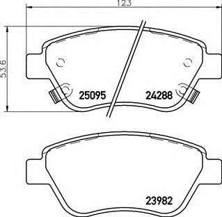 Гальмівні колодки дискові P59 081 Brembo P59081