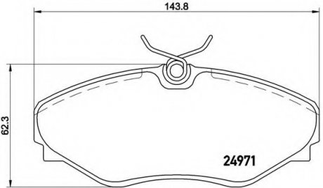 Тормозные колодки дисковые Brembo P68055