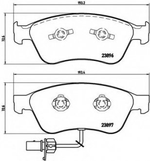 Гальмівні колодки дискові P85 102 Brembo P85102