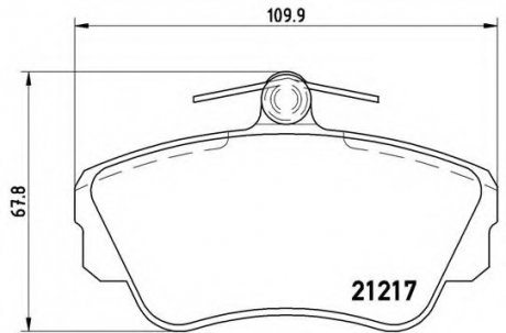 Тормозные колодки дисковые Brembo P86010