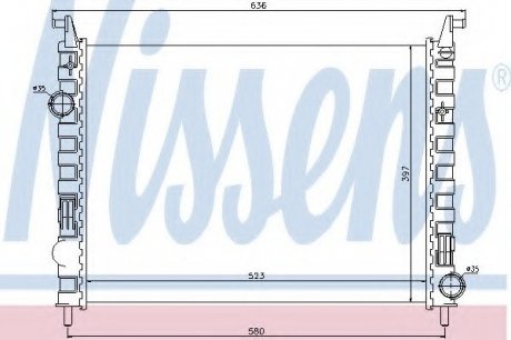 Радиатор системы охлаждения NS_K Nissens A/S 617862