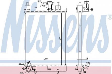 Радиатор системы охлаждения NS_K Nissens A/S 617554
