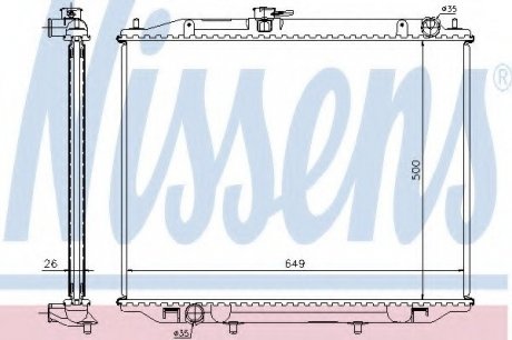 Радиатор системы охлаждения NS_K Nissens A/S 68708A