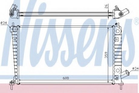 Радіатор системы охлаждения NS_K Nissens A/S 68004A