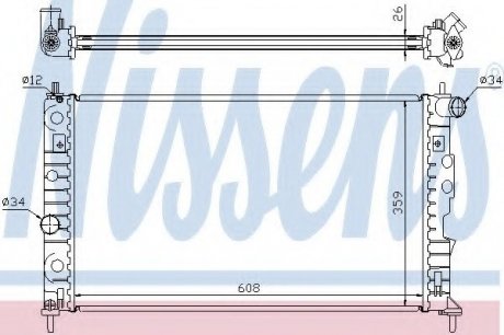 Радіатор системы охлаждения NS_K Nissens A/S 68002A