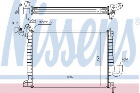 Радиатор системы охлаждения NS_K Nissens A/S 63019A