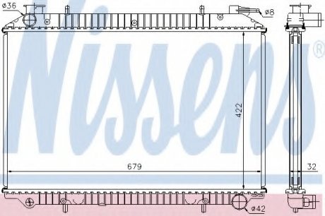 Радиатор системы охлаждения NS_K Nissens A/S 62976A