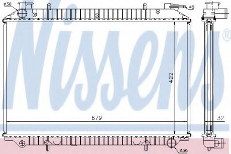 Радиатор системы охлаждения NS_K Nissens A/S 62908A