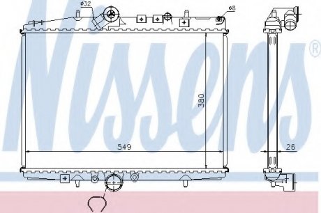 Радіатор системы охлаждения NS_K Nissens A/S 61294A