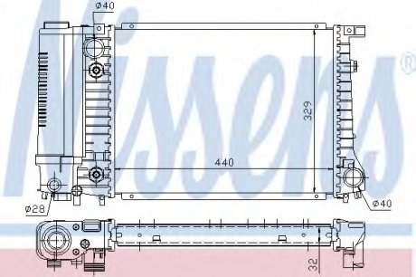 Радиатор системы охлаждения NS_K Nissens A/S 60703A