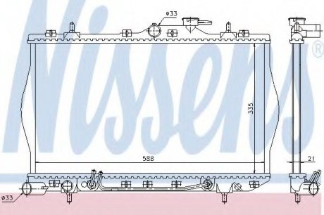 Радіатор системы охлаждения NS_K Nissens A/S 670011