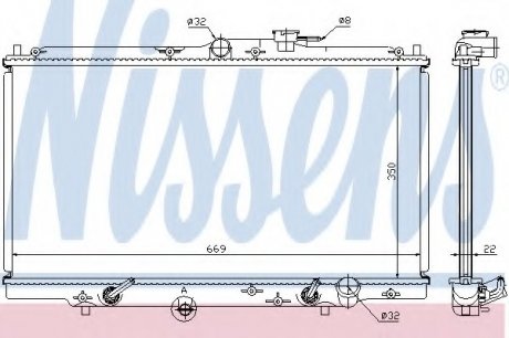 Радіатор системы охлаждения NS_K Nissens A/S 633141