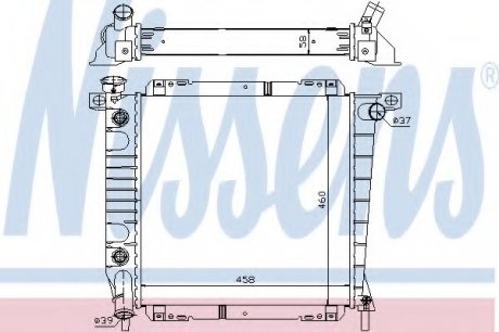 Радиатор системы охлаждения NS_K Nissens A/S 620671