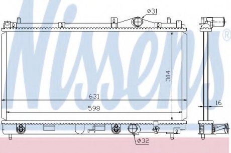 Радіатор системы охлаждения NS_K Nissens A/S 609941 (фото 1)