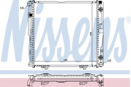 Радіатор системы охлаждения NS_K Nissens A/S 62751A