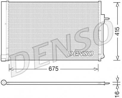 Конденсатор, кондиціонер DENSO DCN15001 (фото 1)