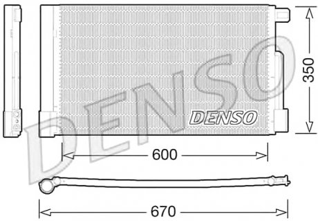 Конденсатор, кондиционер DENSO DCN01004