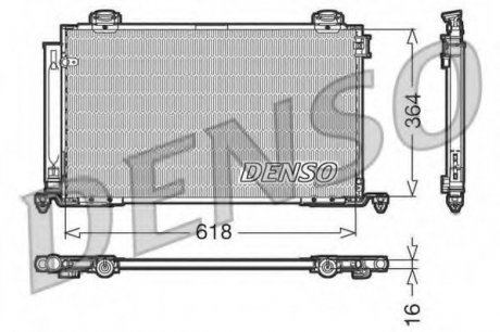 Конденсатор, кондиционер DENSO DCN50015 (фото 1)