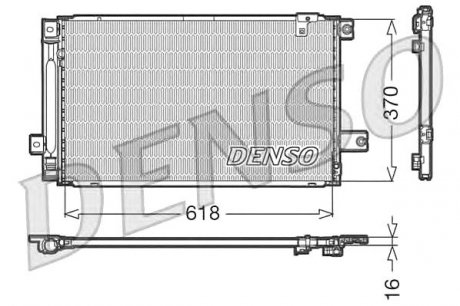 Конденсатор, кондиционер DENSO DCN50013 (фото 1)