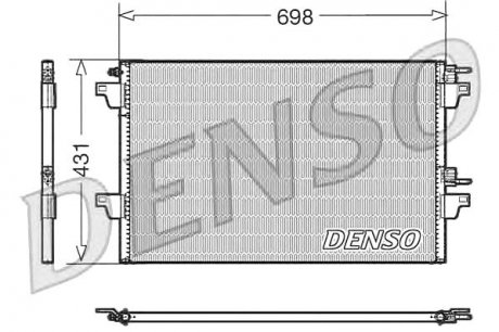 Конденсатор, кондиционер DENSO DCN23022 (фото 1)
