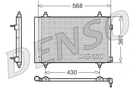 Конденсатор, кондиціонер DENSO DCN07008
