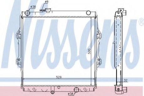 Радиатор системы охлаждения NS_K Nissens A/S 64598A