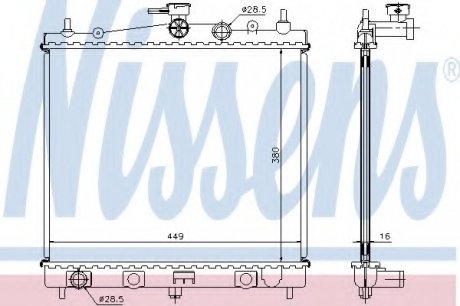 Радіатор системы охлаждения NS_K Nissens A/S 62902A