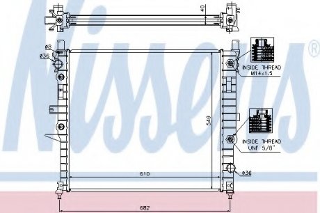 Радиатор системы охлаждения NS_K Nissens A/S 62788A