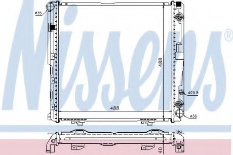 Радиатор системы охлаждения NS_K Nissens A/S 62763A