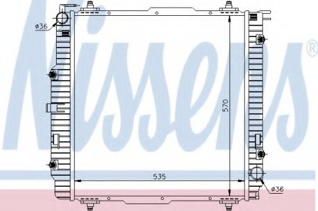 Радиатор системы охлаждения NS_K Nissens A/S 62599A