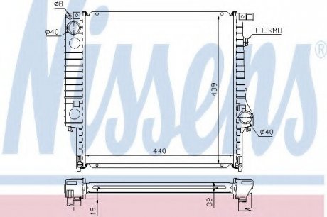 Радіатор системы охлаждения NS_K Nissens A/S 60635A