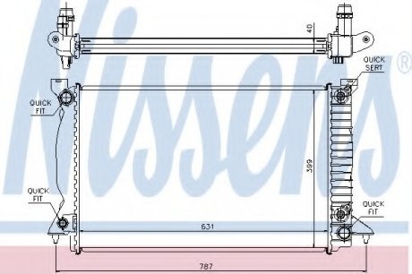 Радиатор системы охлаждения NS_K Nissens A/S 60314A (фото 1)