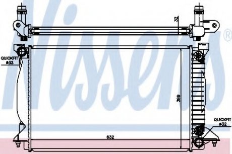 Радиатор системы охлаждения NS_K Nissens A/S 60303A