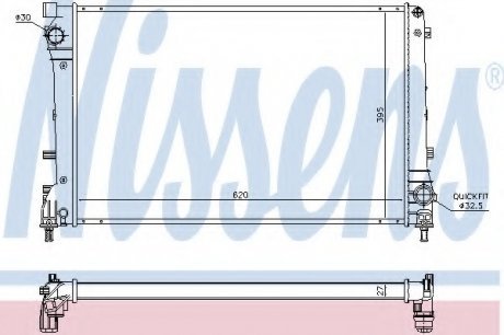 Радиатор системы охлаждения NS_K Nissens A/S 617863