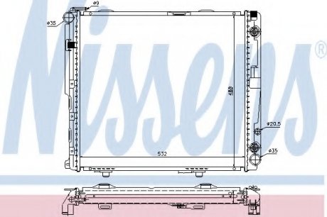 Радиатор системы охлаждения NS_K Nissens A/S 62699A