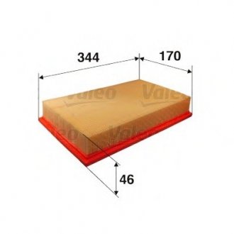 Фільтр повітряний MITSUBISHI/VOLVO Carisma/S40 "1,3-1,9 "95-06 Valeo 585189
