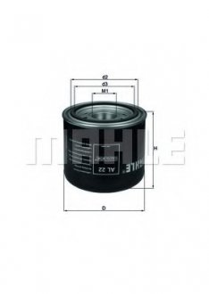 Фильтр осушителя Leyland-DAF MAHLE AL 22