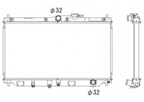 Радиатор системы охлаждения NRF 507728